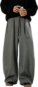 Pantalon de survêtement en molleton de qualité supérieure pour homme, style ample et décontracté, coupe ample, chaud et confortable, bas de tenue décontracté pour l'hiver, mode masculine - Product Image 4