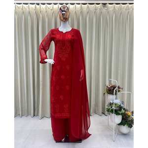 Party Wear Ensemble haut et bas confortables de taille XL avec Dupatta chic - Product Image 4