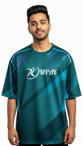 เสื้อยืดลำลองผู้ชายทรงปกติ ทันสมัย พิมพ์ลายแบบซับลิเมชั่น ผลิตจากโพลีเอสเตอร์/คอตตอน แห้งเร็ว เป็นมิตรกับสิ่งแวดล้อม สไตล์สตรีทแวร์ - Product Image 2
