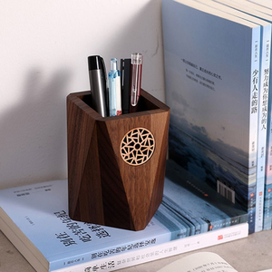 Porte-stylos en bois de luxe, organiseur de bureau design, 100% bois, au prix le plus bas - Product Image 1