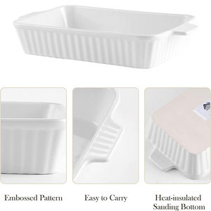 Elegante Juego de Utensilios para Hornear de Gres, Bandeja para Asar Resistente y Apta para Horno, Cazuela Familiar Antiadherente - Product Image 5