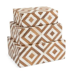 Boîte de rangement décorative en résine de designer avec intérieur en MDF pour cadeaux, décoration et présentation à domicile - Product Image 6