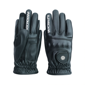 Gants d'équitation en cuir synthétique avec paume extensible, dos flexible, respirants et antidérapants, pour jockey et courses. - Product Image 2
