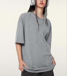 T-shirt Oversize Femme Vintage Délavé à l'Acide Style Streetwear Boyfriend pour Tenue Décontractée ou Sportive Manches Courtes en Coton – Collection Été - Product Image 5