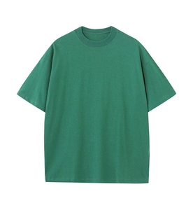 เสื้อยืดผู้ชายไซส์ใหญ่ สีพื้น ผ้าฝ้าย แขนสั้น คอกลม สไตล์ลำลอง ผ้าเจอร์ซีย์ถัก สีขาว เขียว เทา ดำ - Product Image 4