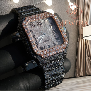 High Quality Stainless Steel Hip Hop Moissanite Diamond Watch for Men Luxury Jewelry Watch for Business and Casual Outfits - Product Image 6