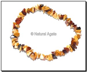 Achetez des bracelets personnalisés en éclats de jaspe rouge de qualité supérieure - Product Image 2