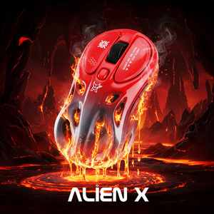Souris sans fil de jeu Arctic Fox Alien-X USB Tri-mode (2.4G//Filée) 4800 DPI 1000Hz Ergonomique Creuse RGB Rechargeable - Product Image 2
