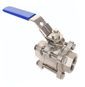 Válvula de Bola de Acero Inoxidable 316 de 3 Piezas, Extremo Roscado, Pasante Completo, Clase 150, Baja en PTFE, OEM, la Más Vendida para la Industria Petroquímica - Product Image 5