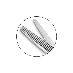Tijeras Profesionales de Peluquería para Adelgazar el Cabello, Tijeras Texturizadoras con Hoja Afilada de Acero Inoxidable, Suministros para Salón de Belleza - Product Image 4