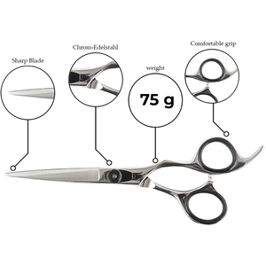 Ciseaux de coiffure professionnels de haute qualité à prix d'usine, manche intelligent, lame tranchante en acier inoxydable 4Cr13 - Product Image 4
