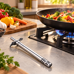 Encendedor de Gas de Acero Inoxidable Premium SKUAS, Encendedor Manual para Estufa, Cocina, Barbacoa y Cocina al Aire Libre - Product Image 1