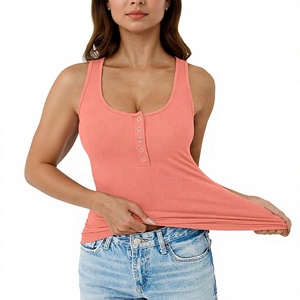 เสื้อกล้ามทรงรัดรูปสำหรับผู้หญิง ยี่ห้อ Ever Glow คอทรงโอ สีพื้น ติดกระดุมด้านหน้า สไตล์ลำลอง ผ้าถัก เหมาะสำหรับฤดูใบไม้ร่วง ความยาวปกติ ไซส์พลัส - Product Image 5