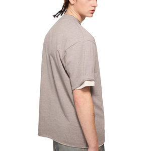 Camiseta Oversize 100% Algodón Personalizada Unisex para Gimnasio, con Logo Bordado de Alta Calidad, Color Sólido, para Hombre - Product Image 3