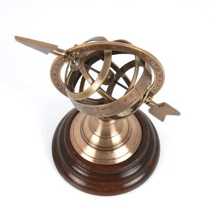 FASHION CRAFT Brass Armillary Sphere Celestial <b>Globe</b> Handmade French Country Traditional <b>Vintage</b> Style Art Rotating Design - Product Image 5