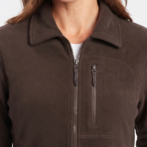 Chaqueta de Forro Polar Acolchada y Transpirable para Mujer, Cálida, Informal, para Invierno, con Cierre Completo, de Alta Calidad - Product Image 5