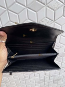 กระเป๋าคลัทช์หนังแท้ทำมือสุดหรู ดีไซน์เก๋ลายตาราง ใช้ได้หลากหลาย พร้อมช่องใส่โทรศัพท์ สำหรับผู้หญิง - Product Image 5