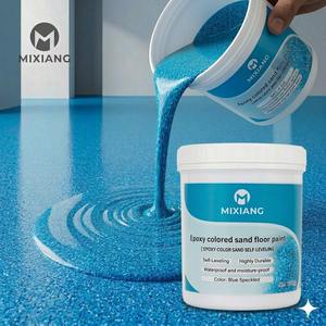 Sand-colored epoxy <b>floor</b> coating | Liquid, self-leveling, bright colors, waterproof, pressure resistant, UV resistant - Product Image 3