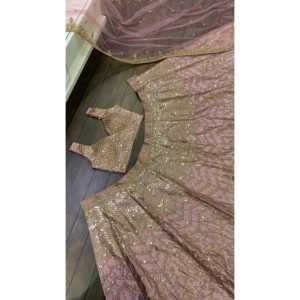 Lehenga Choli de diseñador para fiestas con Secuencia Dori & Zari Work, ropa de fiesta elegante - Product Image 2