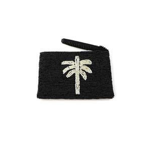 Bolsa de Viaje Hecha a Mano con Cuentas de Vidrio y Diseño de Hoja de Palma, Estilo Moderno y Lujoso, Rectangular, 100% Algodón Cosido, de Una Sola Capa - Product Image 6