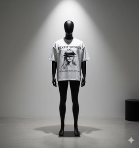 เสื้อยืด Rexfit ทรงโอเวอร์ไซส์ แบบครอป พิมพ์ลายกราฟิกด้วยเทคนิค DTG เนื้อผ้าคอตตอน 100% หนานุ่ม คอกลม เสื้อยืดผู้ชาย - Product Image 6