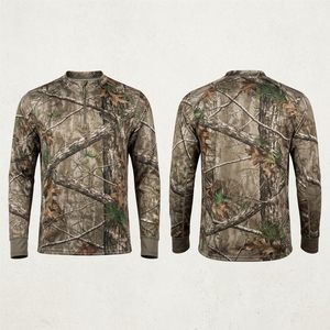 Chemise de chasse à l'arc camouflage à manches longues en tissu respirant, vêtements d'extérieur, tendance du marché de gros USA Europe - Product Image 3