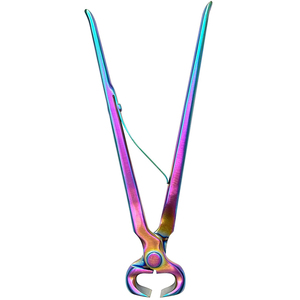 Pince à sabots en acier inoxydable de qualité chirurgicale couleur titane, outils de coupe de sabots à ressort unique, pince de fermeur 14 pouces - Product Image 2