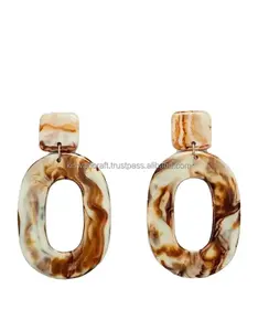 Pendientes de Resina con Certificación IGI de la Mejor Calidad de KISWAH CRAFT, Diseño Personalizado, Estilo Bohemio Vintage para Damas, Nueva Colección - Product Image 5