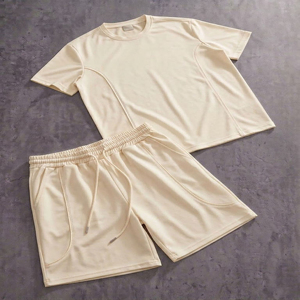 CLOVIX SPORTS Men Daily Wear Short Set Cotton T <b>Shirt</b> Shorts Summer Casual Outfit Streetwear - Product Image 4