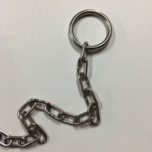 Premium Quality Reusable Stainless Steel Cattle Bull <b>Nose</b> Holder with Chain Veterinary Livestock Restraint Tool Farm Use Tegra - Product Image 3