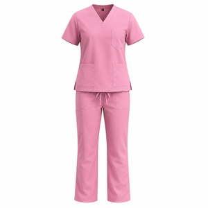 Custom Medical <b>Uniform</b> <b>Scrub</b> Set with Multiple Pockets | Custom Logo Available | Doctor & Nurse <b>Scrub</b> Suit Manufacturer - Product Image 1
