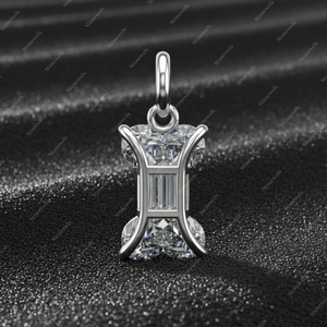 Luxury <b>Initial</b> Letter I Moissanite Pendant Custom 925 Sterling <b>Silver</b> Gold Plated Diamond Alphabet Charm <b>Necklace</b> Jewelry - Product Image 4