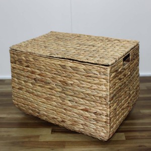 Hot Selling Eco-Friendly Modern <b>Rectangular</b> Woven Storage <b>Basket</b> Handle Storage Organizer for Living - Product Image 5