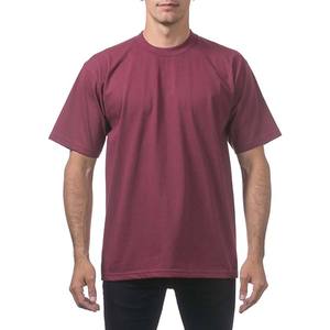 Men's Maroon 100% Cotton O-Neck Short Sleeve T-<b>Shirt</b> Regular Fit Casual Solid Color Jersey Knitted Blank Design t-<b>shirt</b> - Product Image 4