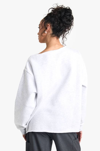 Sweat-shirt décontracté d'hiver pour femme, à manches longues, uni, léger, ample, avec poche avant, sans cordon, 100% coton - Product Image 5