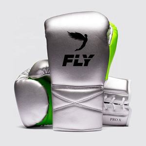 Guantes de Boxeo Profesionales Hechos a Medida con Cierre de Cordones Antideslizantes para Muay Thai y Sanda para Adultos, OEM, 100% Cuero Genuino - Product Image 1