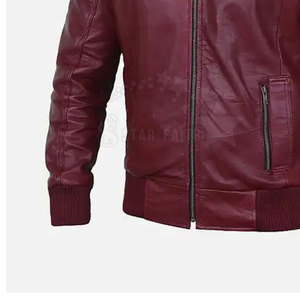 OEM 2026 New Arrival Wholesale Customized Design Best Quality Winter Genuine Leather Stand Front Motorcycle <b>Jacket</b> Rider <b>Jackets</b> - Product Image 6