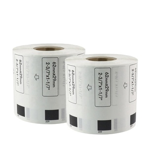 Rouleau d'étiquettes thermiques autocollantes Tatrix DK11209 62 mm noir sur blanc DK-11209 DK11209 pour <span class=keywords><strong>imprimante</strong></span> <span class=keywords><strong>Brother</strong></span> QL-1050 - Product Image 1