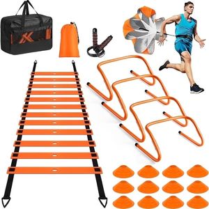 Attrezzatura Professionale Regolabile per Fitness - Set di Allenamento con Scala per Agilità, Velocità e Coordinazione dei Piedi, con Borsa per il Trasporto - Product Image 6