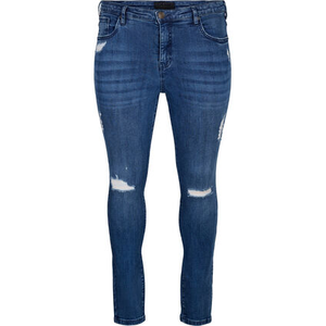 Pantalones Vaqueros Azul Claro para Mujer, Rotos, Casuales, Mezcla de Algodón y Elastano, Transpirables, Ecológicos, Tallas Grandes - Product Image 5