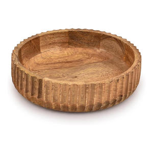 Cuencos de Madera Pulida Ecológicos y Modernos para Fideos y Ensaladas, Ideales para Fiestas - Cuencos de Servicio al por Mayor, Cuencos Personalizados, Utensilios de Cocina para Mesa - Product Image 2