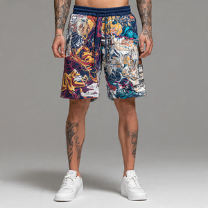 Pantalones Cortos Cargo de Algodón para Hombre, Estilo Urbano, Casual, con Múltiples Bolsillos y Diseño Liso - Product Image 3