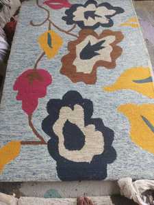 Alfombra Moderna Abstracta de Lana Hecha a Mano, Ecológica, Antideslizante, de Pelo Largo, para Sala de Estar, Dormitorio, Hotel - Product Image 3