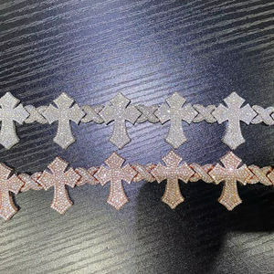 สร้อยข้อมือเงินแท้ 925 คุณภาพสูง ประดับเพชรโมอิสซาไนต์ VVS1 รูปดอกไม้ ดีไซน์คลาสสิก สวยหรู เหมาะสำหรับทุกเพศ เป็นของขวัญสุดพิเศษ - Product Image 1