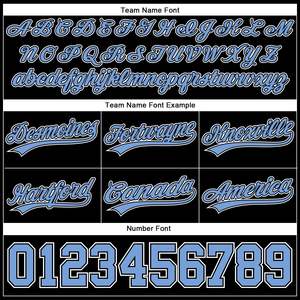 Custom Black <b>Light</b> Blue Basketball Shorts Men Personalized Team <b>Name</b> Sublimated Mesh Athletic Shorts Training Gym Sportswear - Product Image 3