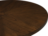 Mesa de Comedor Redonda de Madera Maciza Resistente Nesthouz para 4 Personas, Estilo Moderno Nogal, Mueble para el Hogar Modelo 144118 para Comedor
