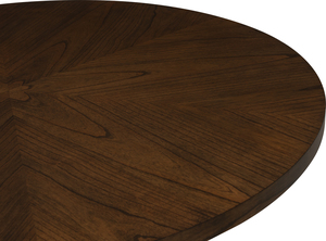 <b>Round</b> <b>Solid</b> <b>Wood</b> Durable 4-Seater <b>Dining</b> <b>Table</b> Modern Walnut Style <b>Wood</b> <b>Dining</b> Furniture for <b>Dining</b> Room - Product Image 4
