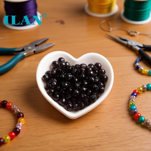 Ilan Abalorios Perline Rotonde Nere da 8 mm per la Creazione di Gioielli - Product Image 3