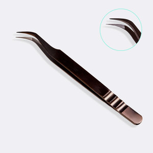 แหนบต่อขนตาสแตนเลสทนทาน จับถนัดมือ เหมาะสำหรับมือใหม่และผู้เชี่ยวชาญ - Product Image 1