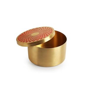 Handmade Brass Container Budget Friendly Storage <b>Jar</b> for Spices Sugar Tea Coffee and Kitchen Organization - Product Image 2